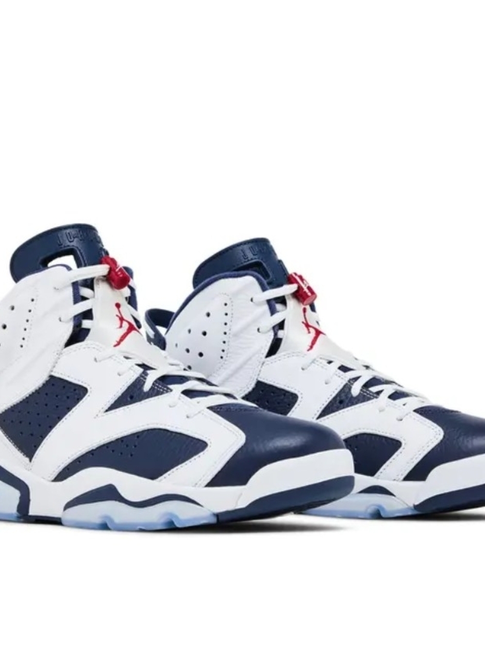 Jordan White Varsity Red Navy Air Jordan 6 Retro (GS) Box Label